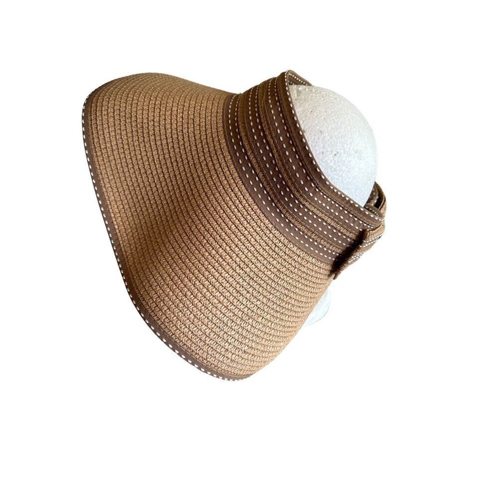 Magid Hats Khaki Brown Woven Open Top‎ Adjustable Sun Hat